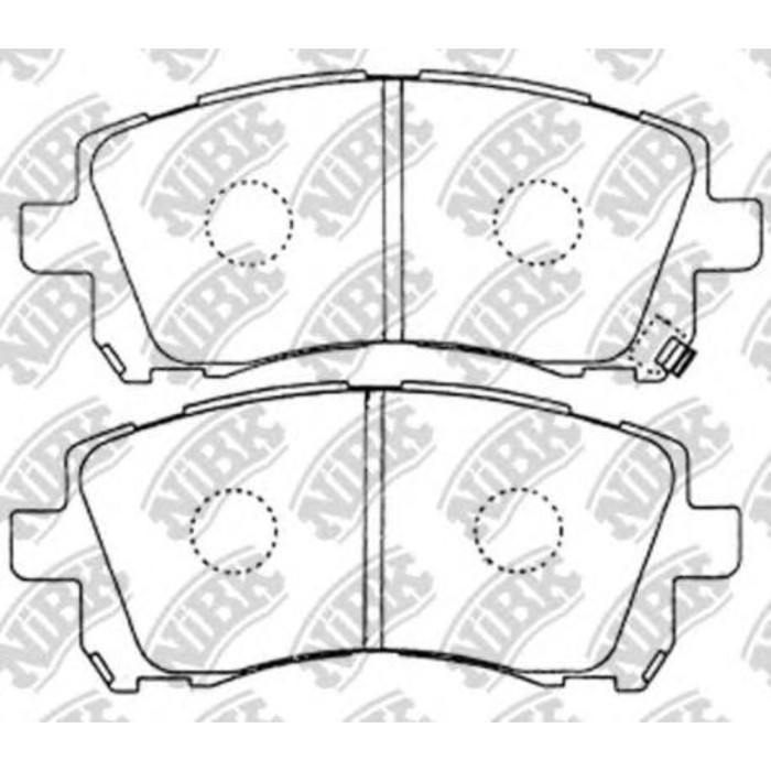 Колодки тормозные дисковые NIBK PN7390