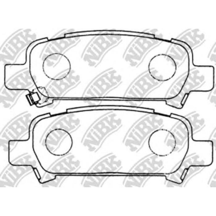 Колодки тормозные дисковые NIBK PN7415