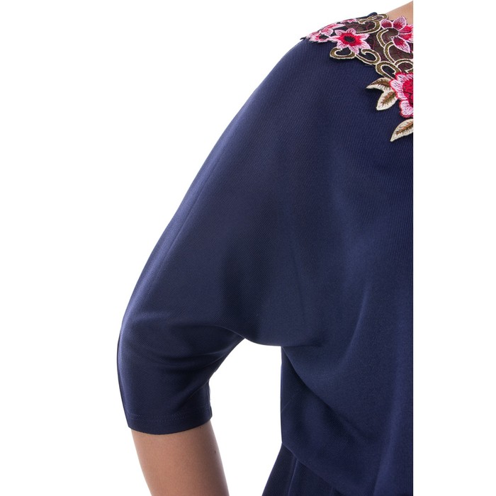 Блуза женская, размер 52, цвет синий