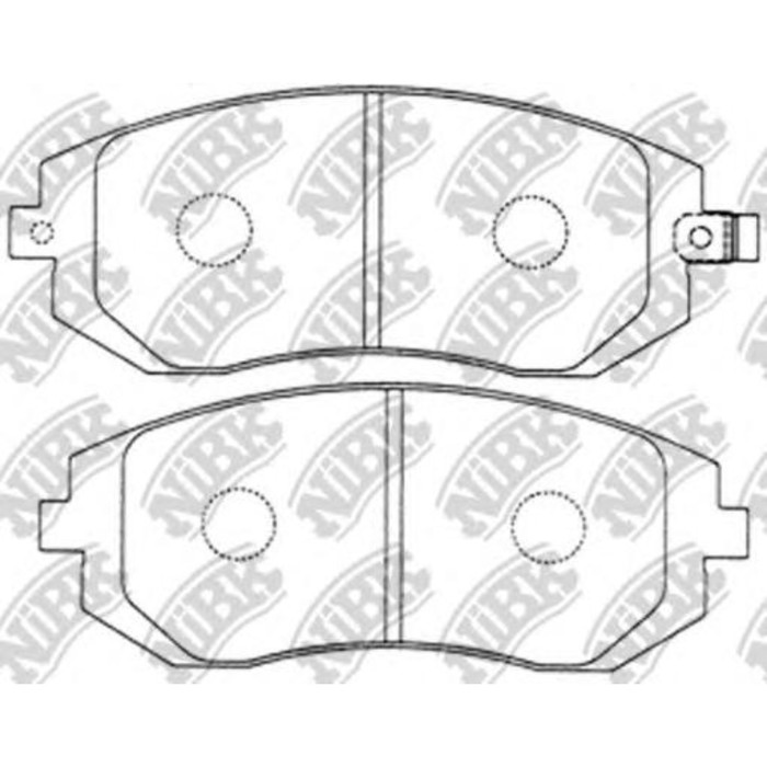 Колодки тормозные дисковые NIBK PN7460