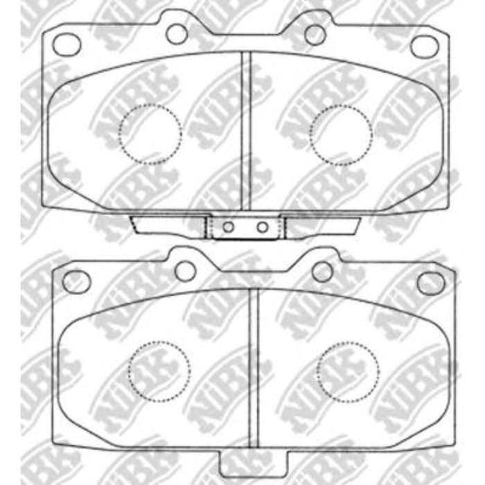 Колодки тормозные дисковые NIBK PN7463