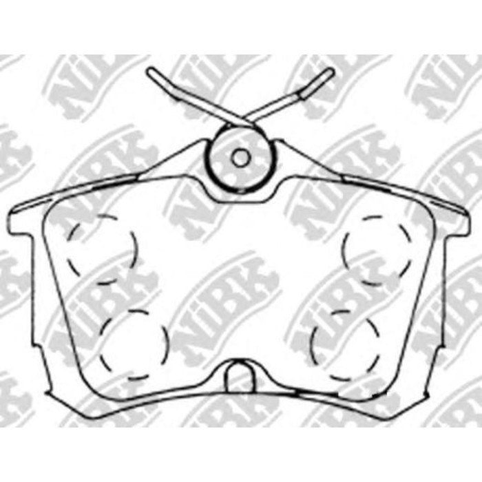 Колодки тормозные дисковые NIBK PN8109
