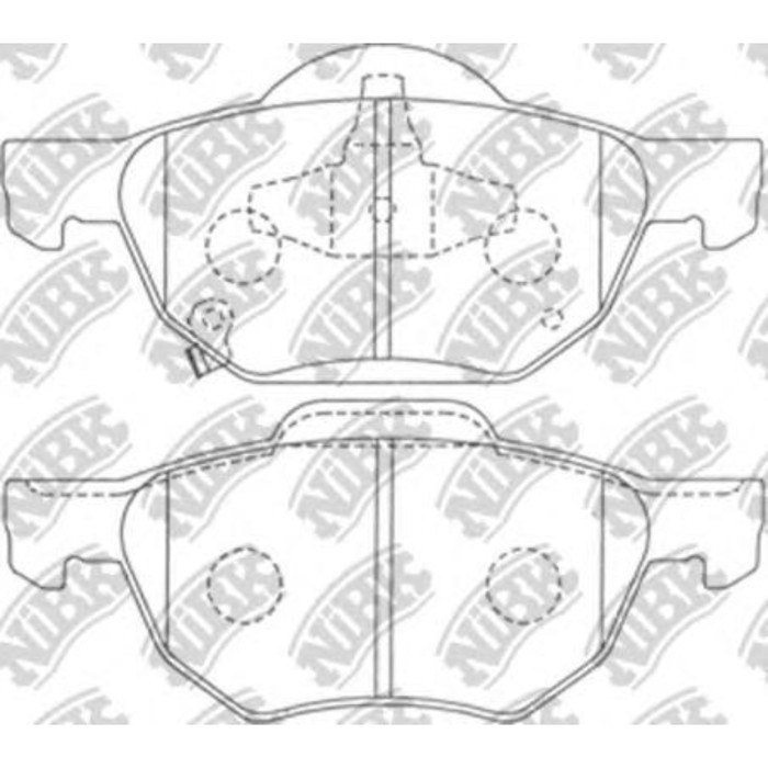 Колодки тормозные дисковые NIBK PN8125