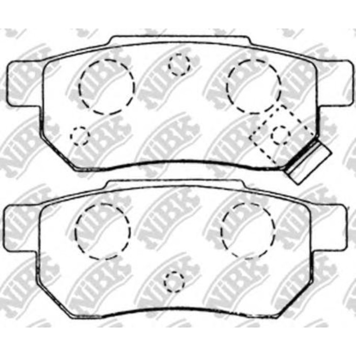 Колодки тормозные дисковые NIBK PN8206