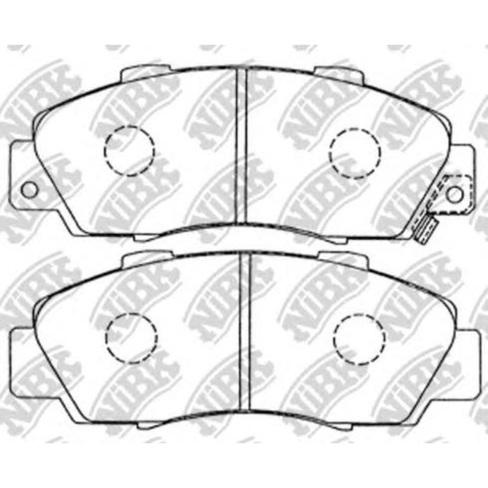 Колодки тормозные дисковые NIBK PN8254