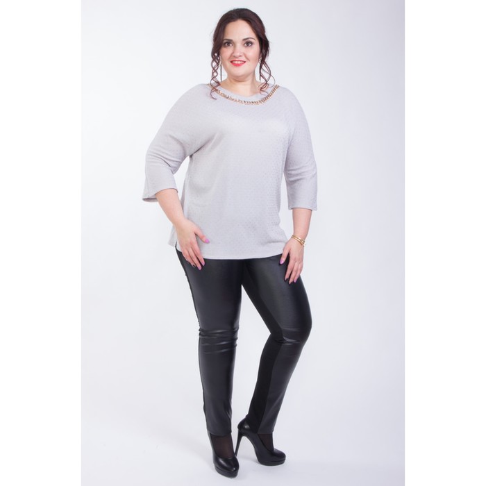 Блуза женская, размер 58, цвет белый