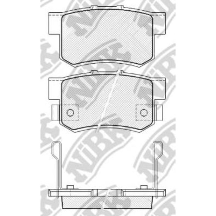 Колодки тормозные дисковые NIBK PN8397