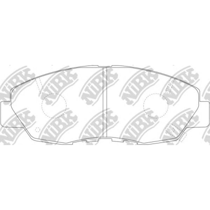 Колодки тормозные дисковые NIBK PN8484