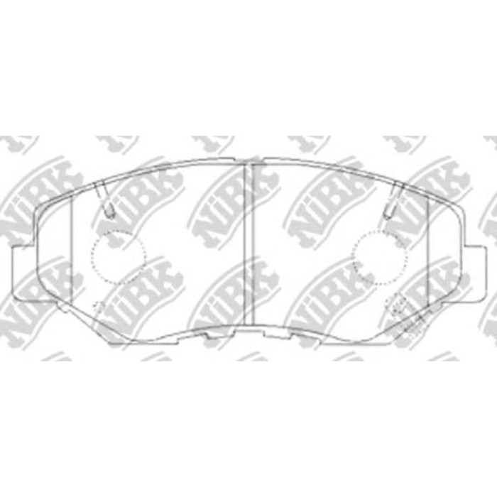 Колодки тормозные дисковые NIBK PN8485