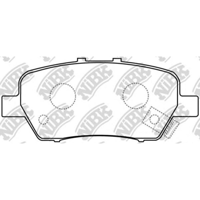Колодки тормозные дисковые NIBK PN8506