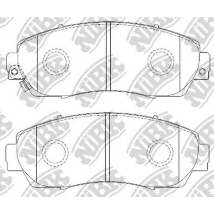 Колодки тормозные дисковые NIBK PN8802