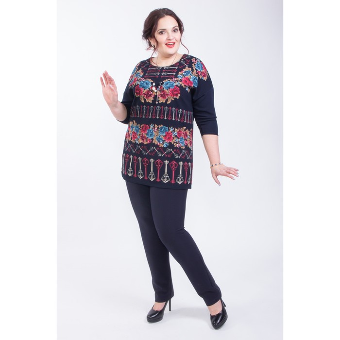 Туника женская, размер 54, цвет синий М4-3396/42