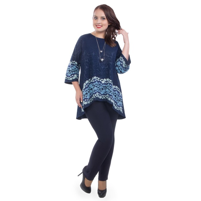 Туника женская, размер 54, цвет синий М4-3648/3