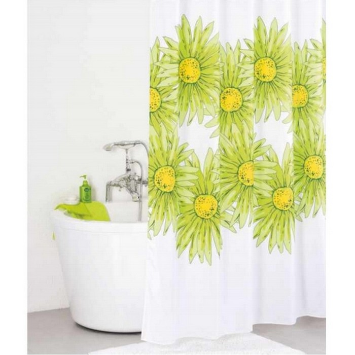 Штора для ванной комнаты 200х200 см green blossom