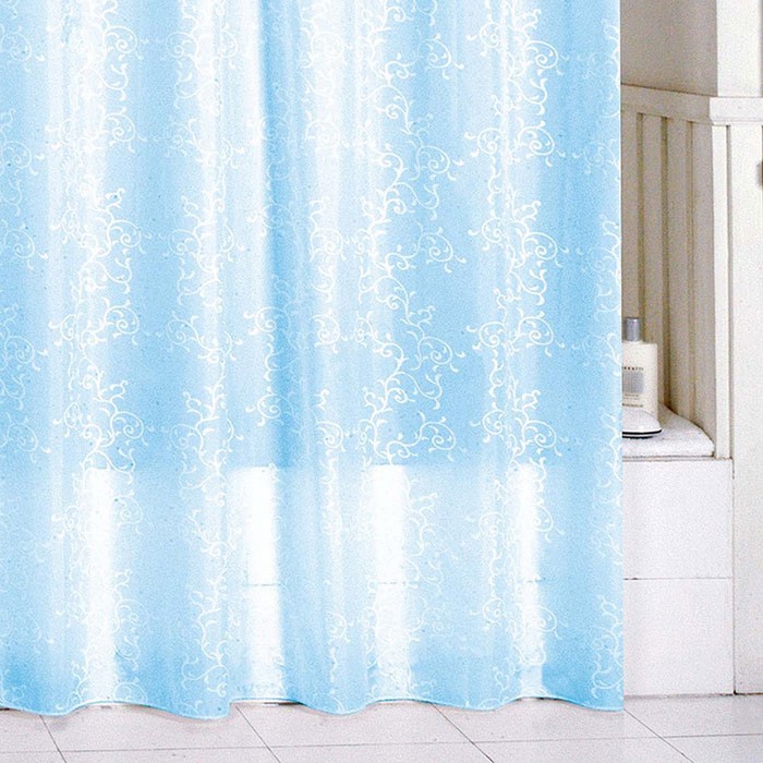 Штора для ванной комнаты 180х200 см blue leaf