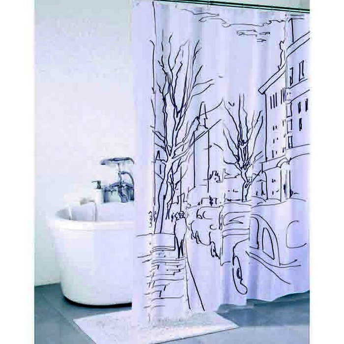 Штора для ванной комнаты 200х180 см street line