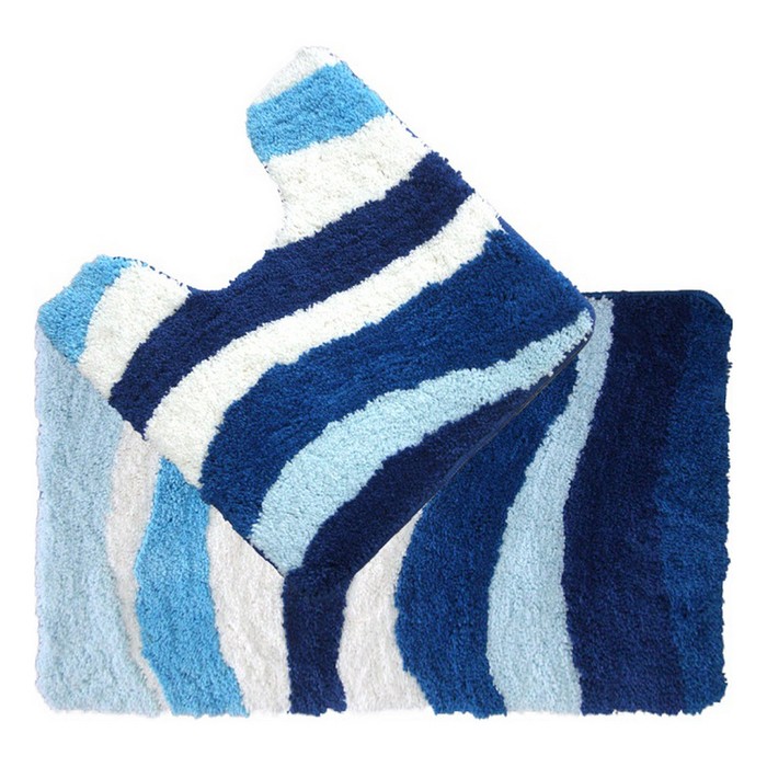 Набор ковриков для ванной комнаты 50х80, 50х50 см, Blue Wave