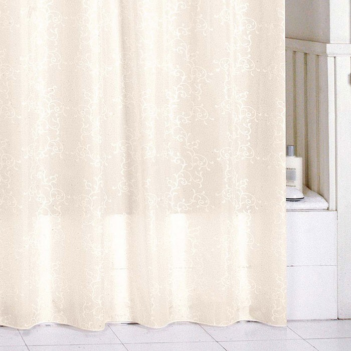 Штора для ванной комнаты 180х200 см biege leaf