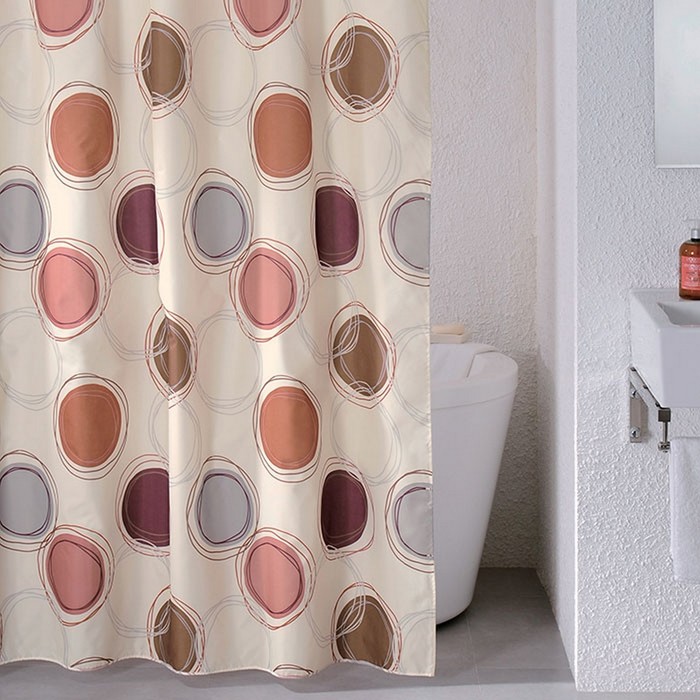 Штора для ванной комнаты 180х200 см, Sea Stones