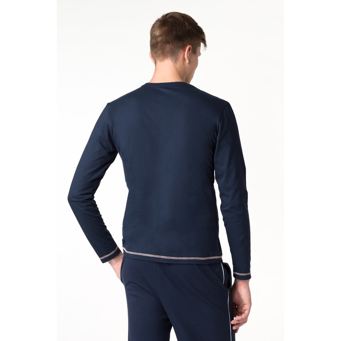 Джемпер мужской, цвет синий, размер 56