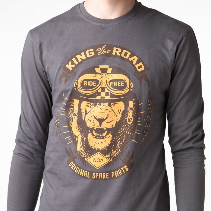 Фуфайка мужская, цвет серый, размер 50