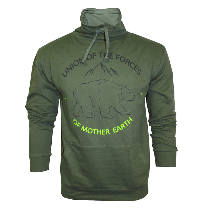 Толстовка мужская, цвет зелёный, размер 54