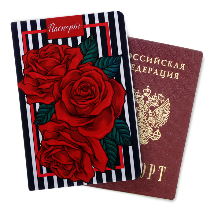 Обложка для паспорта "Розы"