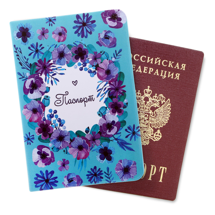 Обложка для паспорта "Цветочки"