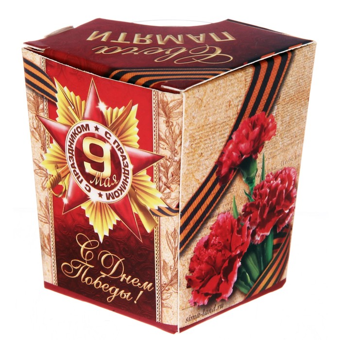 Свеча в стакане "9 Мая"