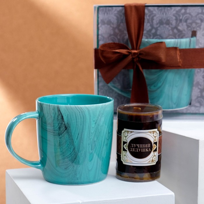 Набор "Любимый дедушка" кружка 300 мл, свеча