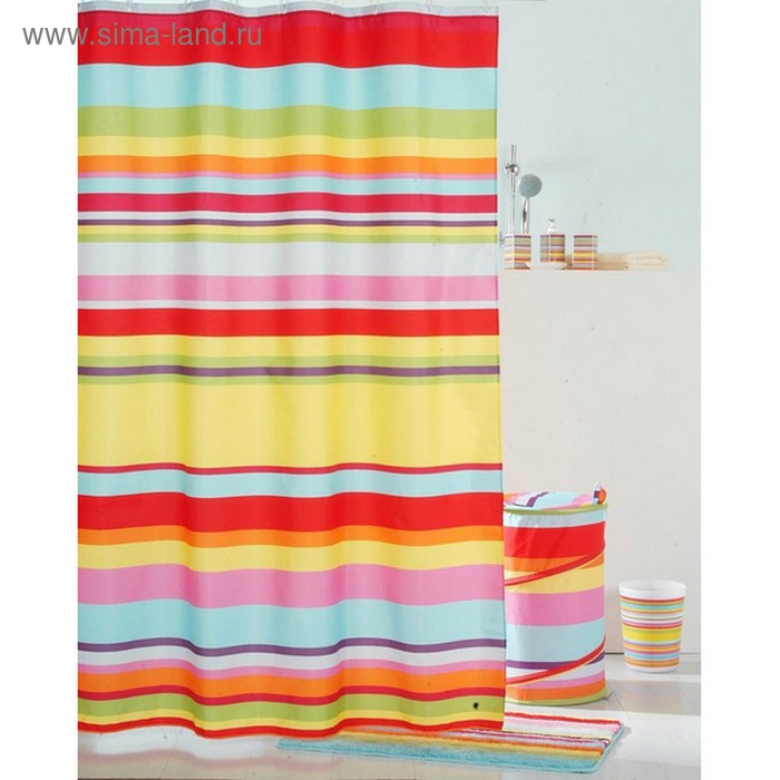 фото Штора для ванной комнаты 200х240 см summer stripes iddis