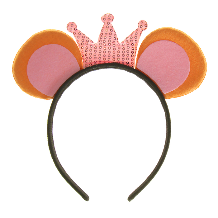 Карнавальный ободок "Ушки" с короной