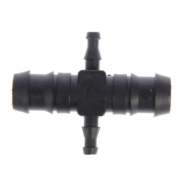 Соединитель Х-образный, 1/2" (12 мм) — 3/16" (4.6 мм), пластик