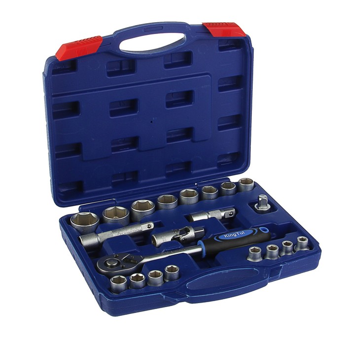 Набор инструментов KingTul, шестигранные головки, пластиковый кейс, 22 пр.