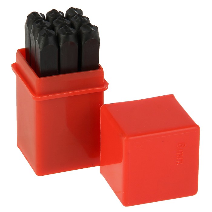 Набор цифровых штампов Partner, 6 мм, 9пр.