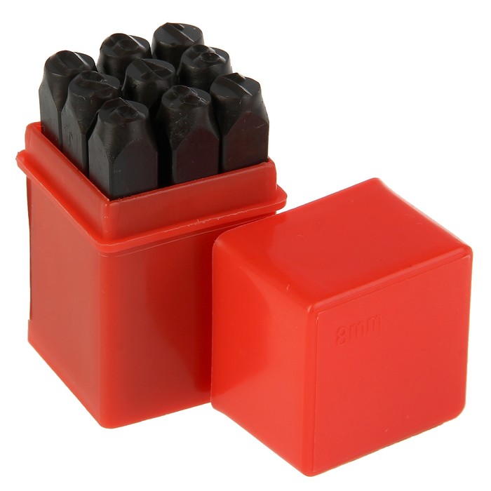 Набор цифровых штампов Partner, 8 мм, 9пр.