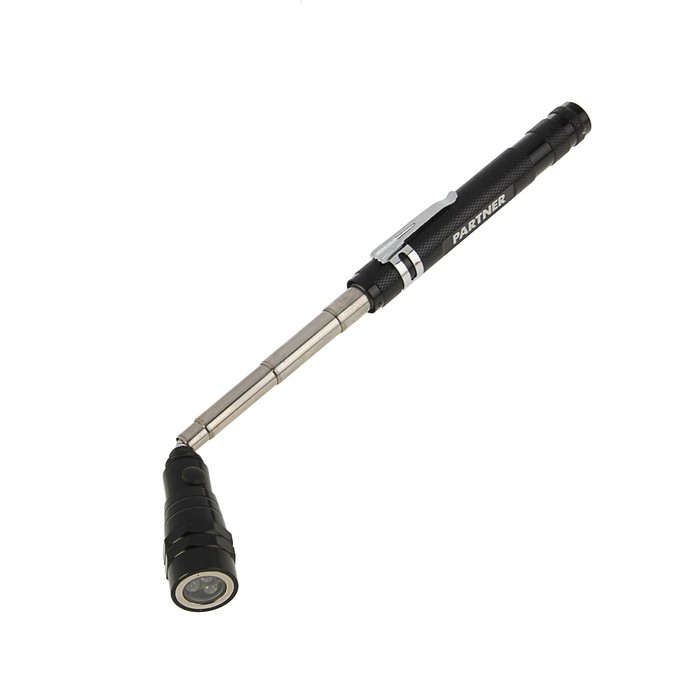 LED Телескопический фонарь с магнитом Partner, 3 светодиода
