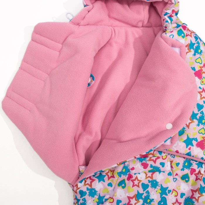 Конверт "Светлячок", рост 56-68 см, цвет розовый, плащёвка 80 гм