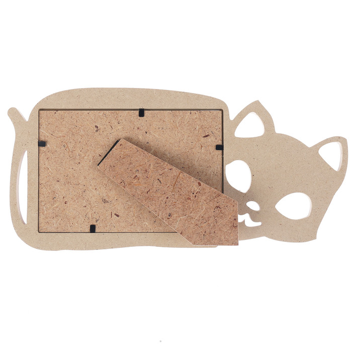 Фоторамка из МДФ "Кошка" 10х15 см шимо темный