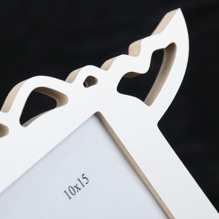 Фоторамка из МДФ "Крокодил" 10х15 см белый