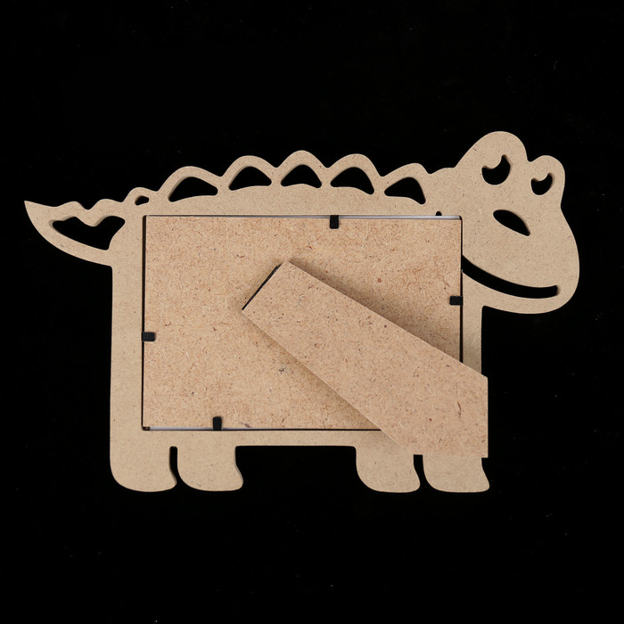 Фоторамка из МДФ "Крокодил" 10х15 см белый