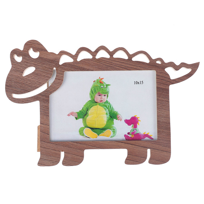 Фоторамка из МДФ "Крокодил" 10х15 см шимо темный