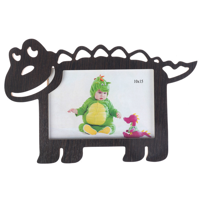Фоторамка из МДФ "Крокодил" 10х15 см венге