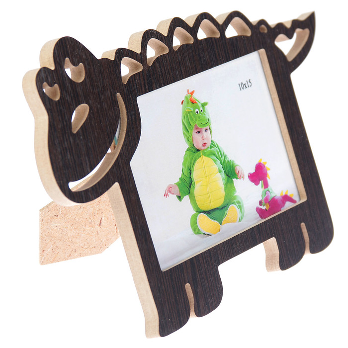 Фоторамка из МДФ "Крокодил" 10х15 см венге