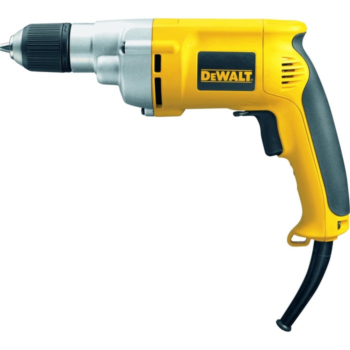 Дрель Dewalt DW 221, 701 Вт, БЗП-10 мм 1/2, 0-2500 об/м, 1.3кг, мет. редуктор