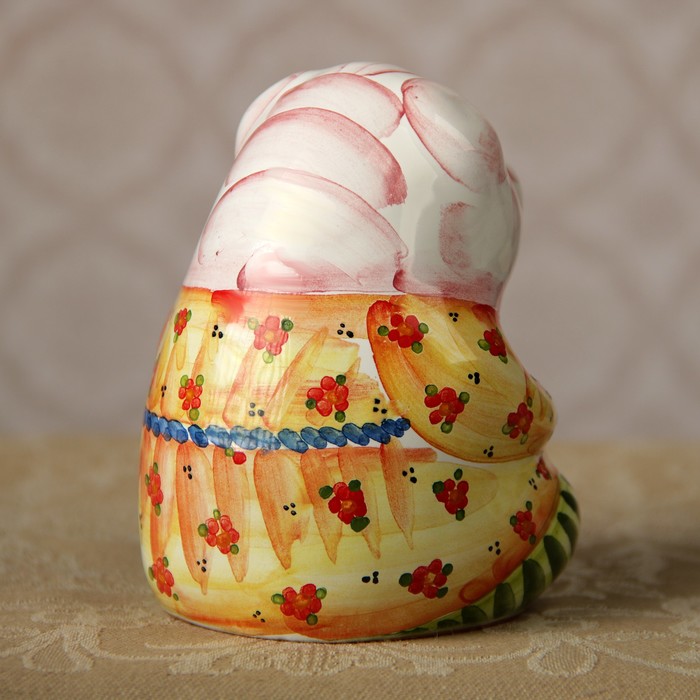 Колокольчик «Свинка», 8х8х10 см, ярославская майолика