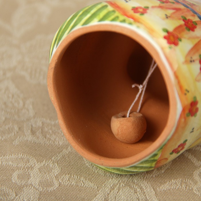 Колокольчик «Свинка», 8х8х10 см, ярославская майолика