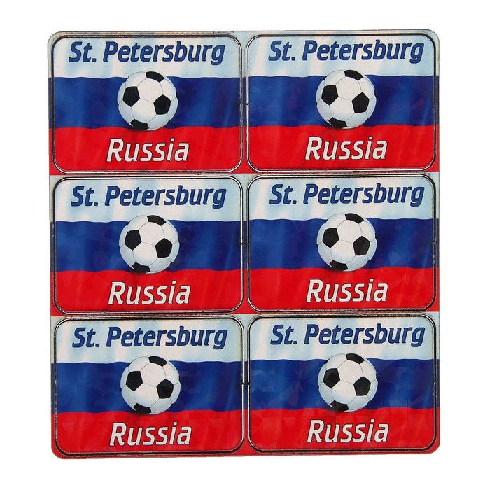 Магнит "Санкт Петербург", мяч