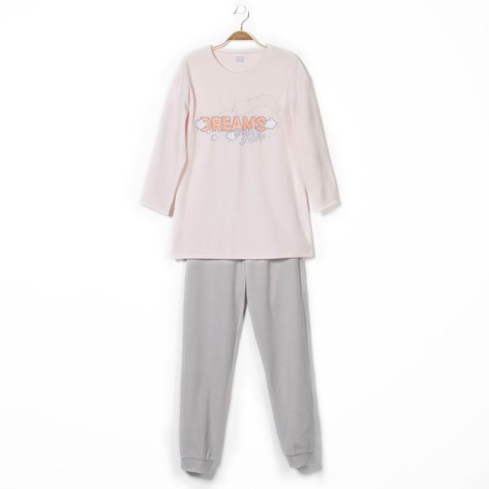 Комплект женский (джемпер, брюки), цвет светло-розовый, рост 158-164, размер 46