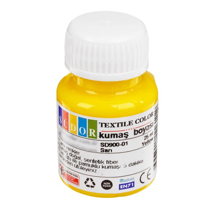 Краска по ткани 25 мл, цвет 01